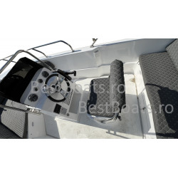 BestBoats New Star 500 Barca cu Consola Centrala Open 5.0 m pescuit  si agrement de fibra cu motor nescufundabila autodrenanta