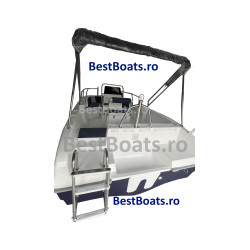 BestBoats New Star 500 Barca cu Consola Centrala Open 5.0 m de pescuit  si agrement de fibra cu motor nescufundabila autodrena