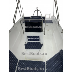 BestBoats New Star 500 Barca cu Consola Centrala Open 5.0 m de pescuit  si agrement de fibra cu motor nescufundabila autodrena