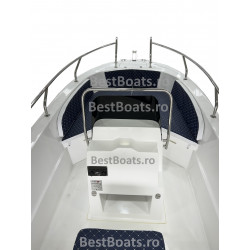 BestBoats New Star 500 Barca cu Consola Centrala Open 5.0 m de pescuit  si agrement de fibra cu motor nescufundabila autodrena