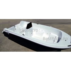 BestBoats Star 460 XL Barca Open 4.60 m de pescuit de fibra cu motor nescufundabila autodrenanta cu chila Step Keel Best Boats