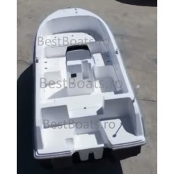 BestBoats Star 460 XL Barca Open 4.60 m de pescuit de fibra cu motor nescufundabila autodrenanta cu chila Step Keel Best Boats