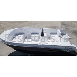 BestBoats Star 460 XL Barca Open 4.60 m de pescuit si agrement de fibra cu motor nescufundabila autodrenanta cu chila Step Keel