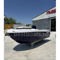 BestBoats Star 460 XL Barca Open 4.60 m de pescuit si agrement de fibra cu motor nescufundabila autodrenanta cu chila Step Keel
