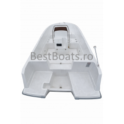 BestBoats Star 460 XL Barca Open 4.60 m de pescuit de fibra cu motor nescufundabila autodrenanta cu chila Step Keel