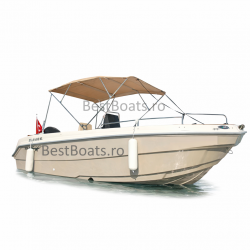 BestBoats Star 460 XL Barca Open 4.60 m de pescuit si agrement de fibra cu motor nescufundabila autodrenanta cu chila Step Keel