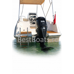 BestBoats Star 460 XL Barca Open 4.60 m de pescuit si agrement de fibra cu motor nescufundabila autodrenanta cu chila Step Keel