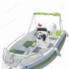 BestBoats Star 460 XL Barca Open 4.60 m de pescuit si agrement de fibra cu motor nescufundabila autodrenanta cu chila Step Keel