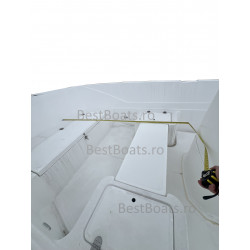 BestBoats Star 460 XL Barca Open 4.60 m de pescuit de fibra cu motor nescufundabila autodrenanta cu chila Step Keel