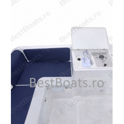 BestBoats CABIN 460 XL LUX Barca CABINATA 4.60 m de pescuit de fibra cu motor cu chila Step Keel Best Boats YILDIZ MARIN