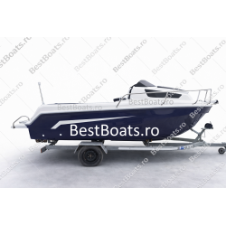 BestBoats CABIN 460 XL LUX Barca CABINATA 4.60 m de pescuit de fibra cu motor cu chila Step Keel Best Boats YILDIZ MARIN