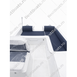 BestBoats CABIN 460 XL LUX Barca CABINATA 4.60 m de pescuit de fibra cu motor cu chila Step Keel Best Boats YILDIZ MARIN