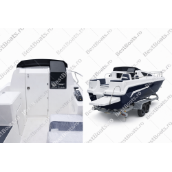 BestBoats CABIN 460 XL LUX Barca CABINATA 4.60 m de pescuit de fibra cu motor cu chila Step Keel Best Boats YILDIZ MARIN