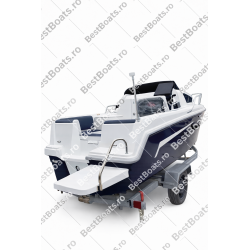 BestBoats CABIN 460 XL LUX Barca CABINATA 4.60 m de pescuit de fibra cu motor cu chila Step Keel Best Boats YILDIZ MARIN