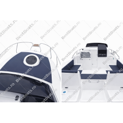 BestBoats CABIN 460 XL LUX Barca CABINATA 4.60 m de pescuit de fibra cu motor cu chila Step Keel Best Boats YILDIZ MARIN