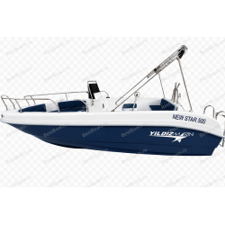BestBoats New Star 500 Barca cu Consola Centrala Open 5.0m de pescuit  si agrement de fibra cu motor nescufundabila autodrena